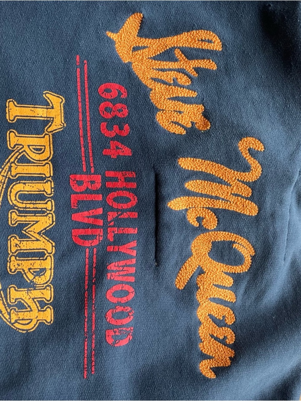 Triumph Navy Full-Zip Sweatshirt with Orange Accents - Picture 10 of 10